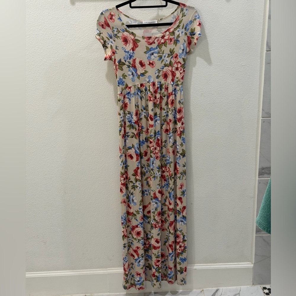 Chris & Carol Boutique Floral Maxi Dress Size Small NWT - Picture 9 of 13